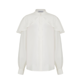 Блуза из шелка Лебедушка