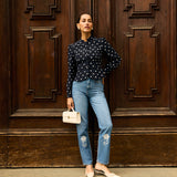 Джинсы Rose Garden с вышивкой