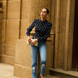 Джинсы Rose Garden с вышивкой